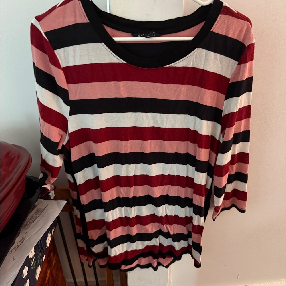 41 Hawthorn Multicolor Striped Blouse